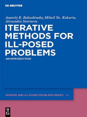cover image of Iterative Methods for Ill-Posed Problems